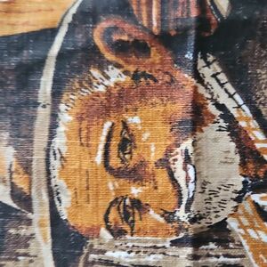 Vintage New Irish Coffee Brown and Cream Kitchen Linen Tea Towel